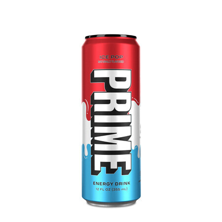 Prime By Logan Paul X Ksi Energy Drink Usa, bevanda energetica e reidratante al gusto Ice Pop, 355 Ml