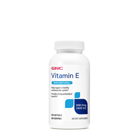 Gnc Vitamine E 268,5 Mg (400 Iu), Vitamine E 400 Ui, 180 Cps