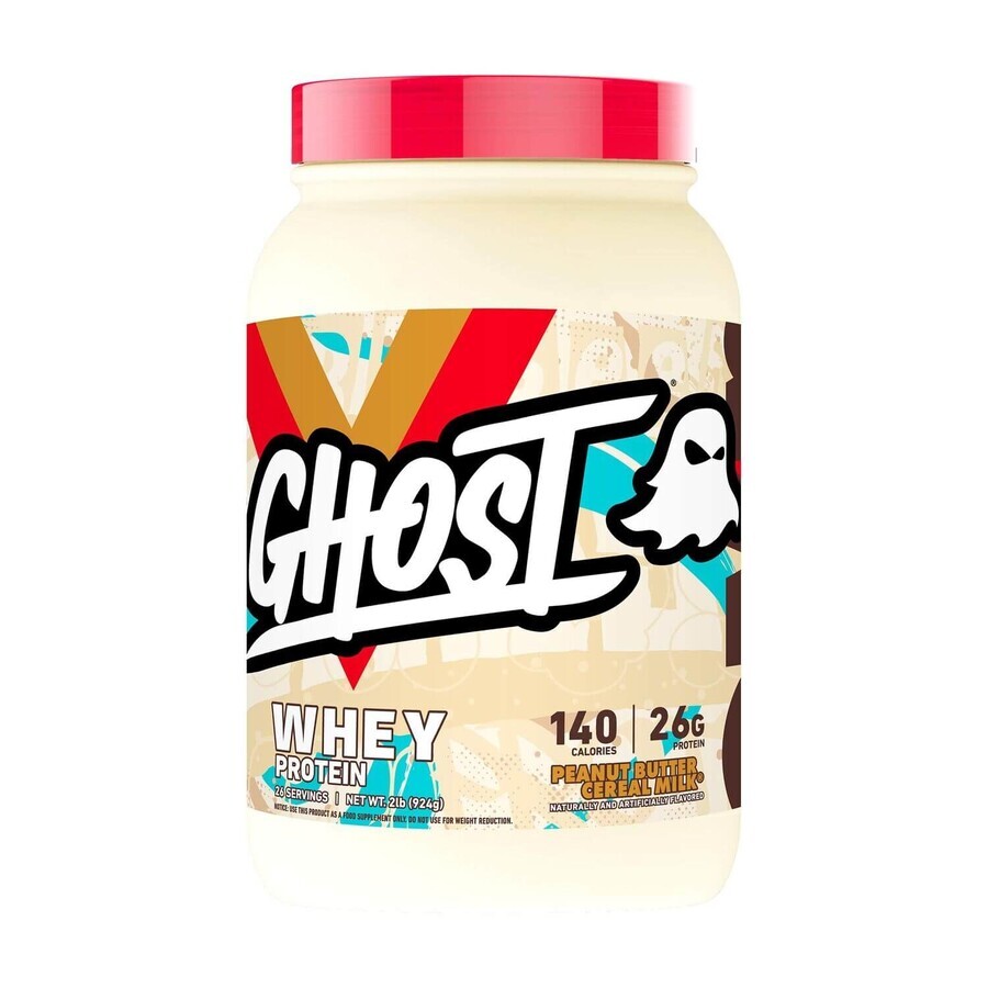 Ghost wei-eiwit, wei-eiwit met pindakaas-granen melksmaak, 924 G