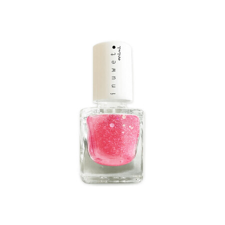 Inuwet Inuwet mini vernis à ongles à base d'eau pour enfants, parfum fraise, Fushia, 5 ml