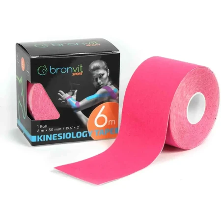 BronVit Sport Kinesio Tape classic pink 5cmx6m