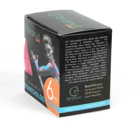 BronVit Sport Kinesio Tape classic pink 5cmx6m