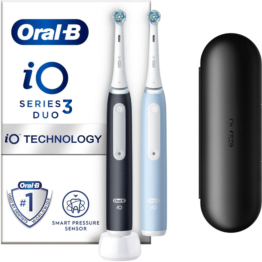 Oral B EK Duo iO iO Series 3 Zwart en blauw