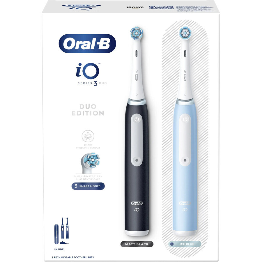 Oral B EK Duo iO iO Series 3 Zwart en blauw