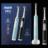 Oral-B EK Duo Pro Series 1 Zwart & Caribisch Blauw