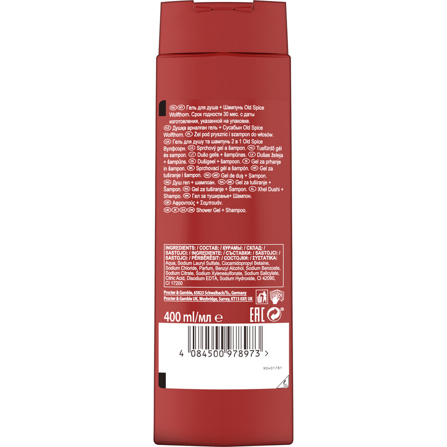 Old Spice WolfThorn 3in1 Shower Gel with Tropical Citrus Citrus Shower Gel 400 ml