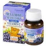 Dr.Muller Müller Teddyberen® met zwarte bessensmaak en vitamine C 45 tabletten