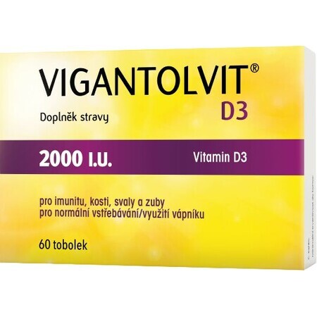 Vigantolvit D3 2000 UI 60 cápsulas duras