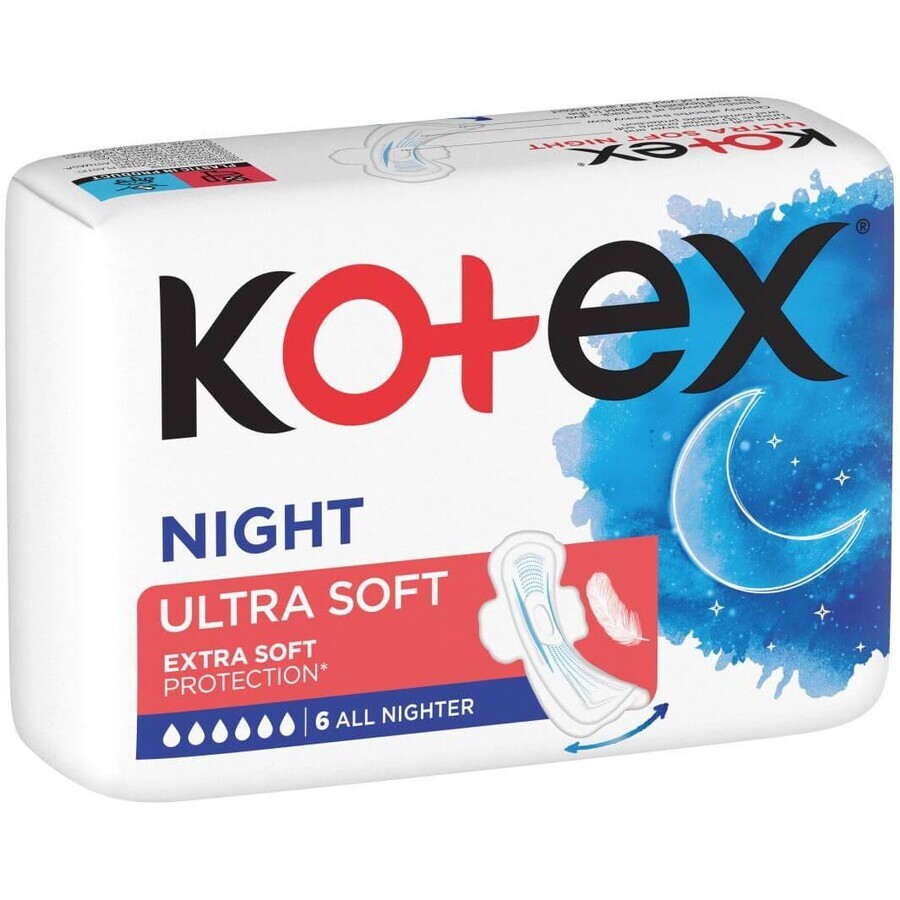 Kotex Ultra SOFT Night 6 Stück