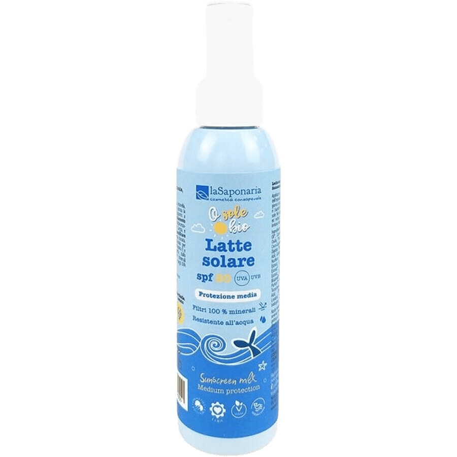 LaSaponaria Loțiune de protecție solară SPF 20 BIO 125 ml