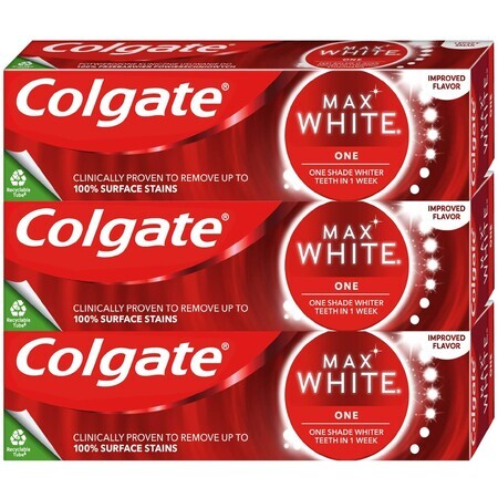 Colgate Max White One Sensational Menta Pasta dentífrica 3 x 75 ml