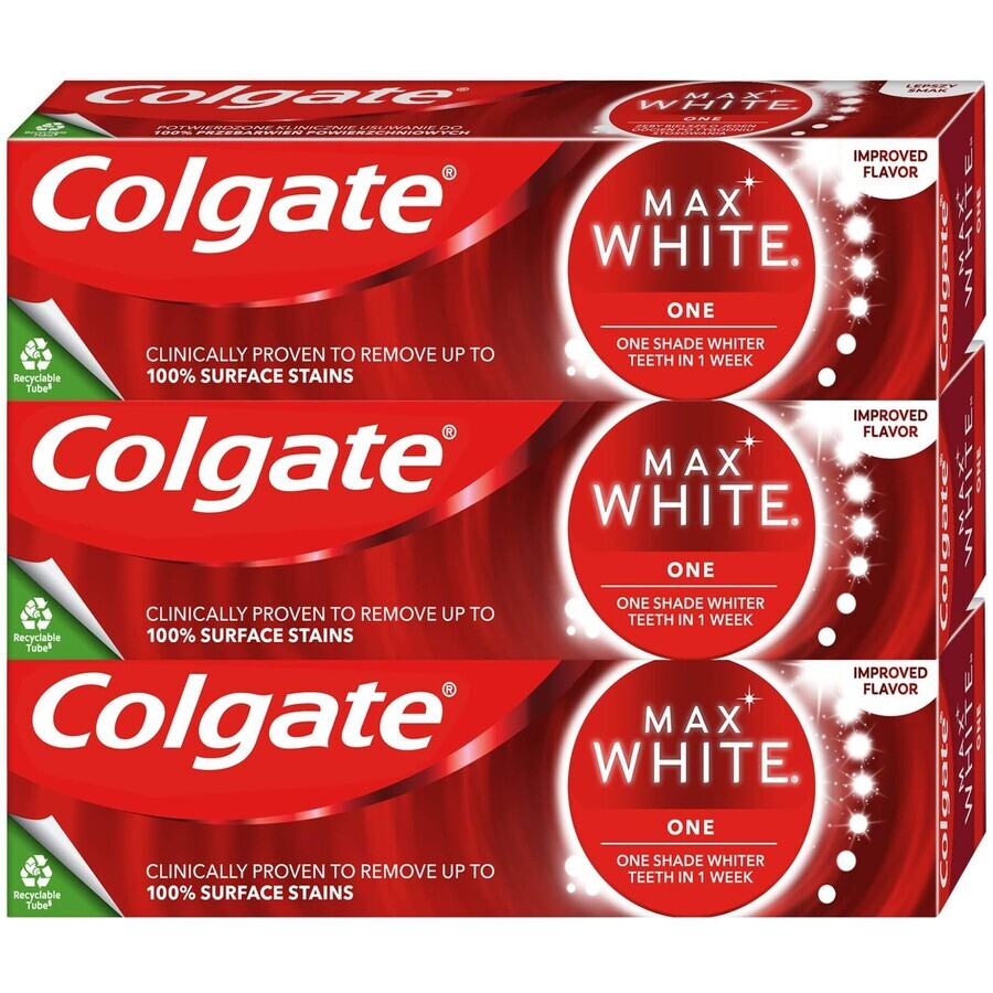 Colgate Max White One Sensational Menta Pasta dentífrica 3 x 75 ml