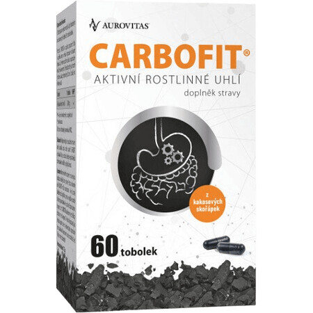 Carbofit Geactiveerde Houtskool 60 harde capsules