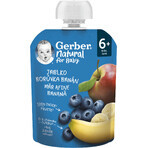 Gerber Natural sacchetto di mele, mirtilli e banane 6m+ 90 g