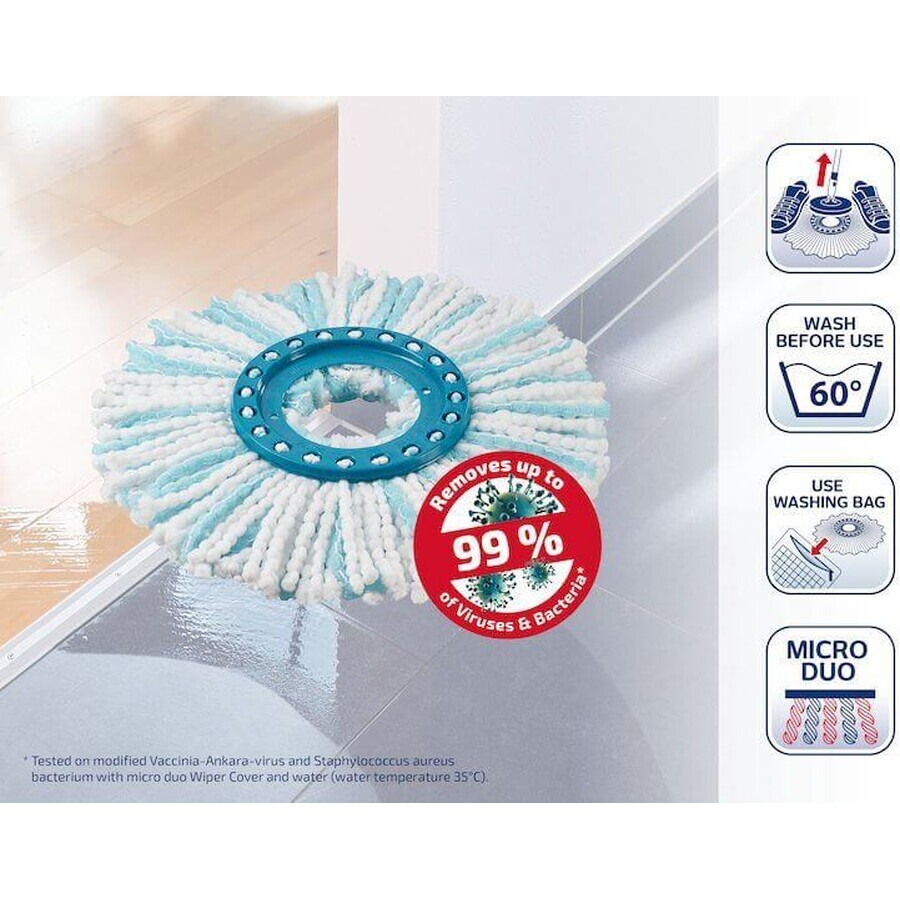 Leifheit Clean Twist Disc Mop micro duo, Vervangende mopkop