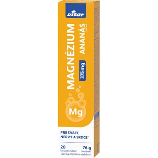 Vitar MAGNESIUM 375 mg with pineapple flavor 20 effervescent tablets