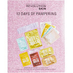 Revolution Skincare, 12 dagen gezichts-, lichaams- en haarmasker adventskalender, set van 12