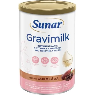 Sunar Gravimilk sabor chocolate Gravimilk para embarazadas y lactantes 450 g