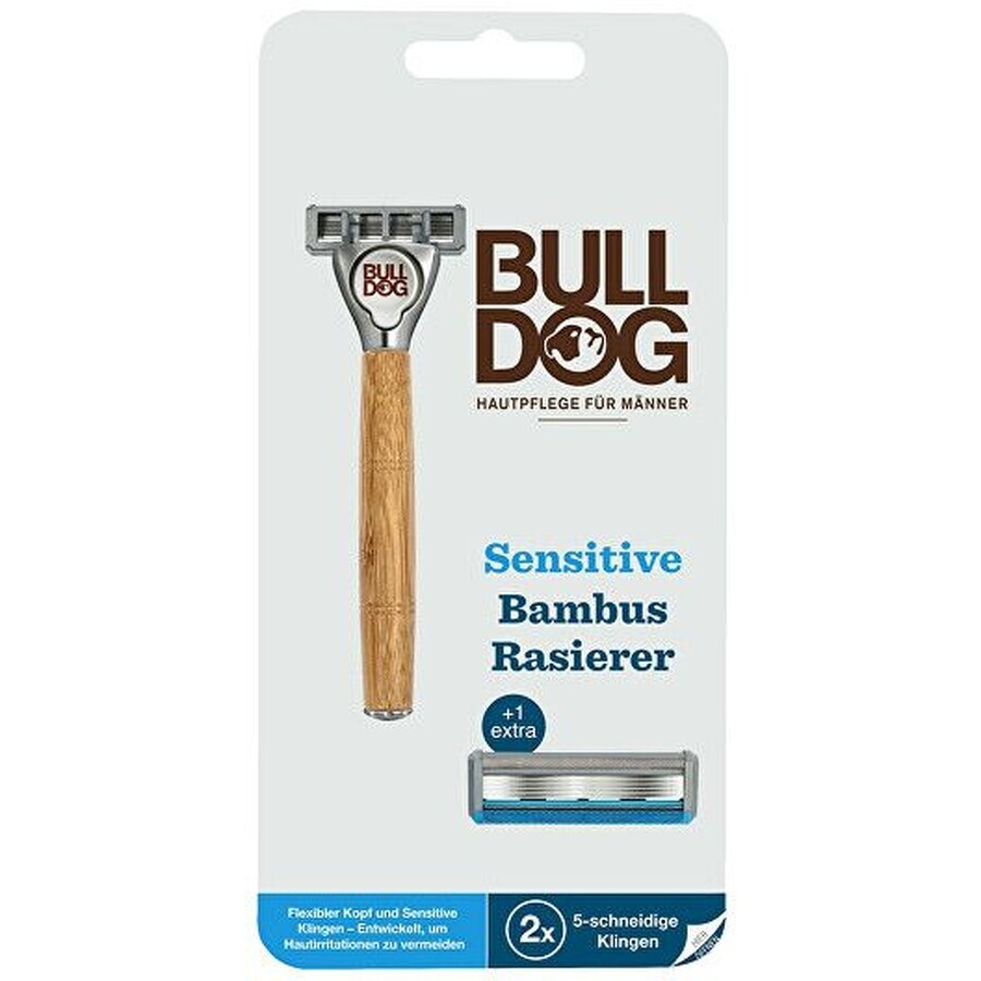 Bulldog Skincare Bamboo Sensitive Bamboo Shaver + 2 replacement heads