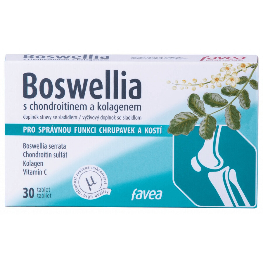 Favea Boswellia met chondroïtine en collageen 30 tabletten