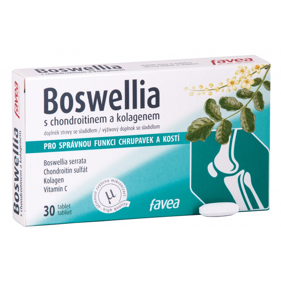 Favea Boswellia met chondroïtine en collageen 30 tabletten