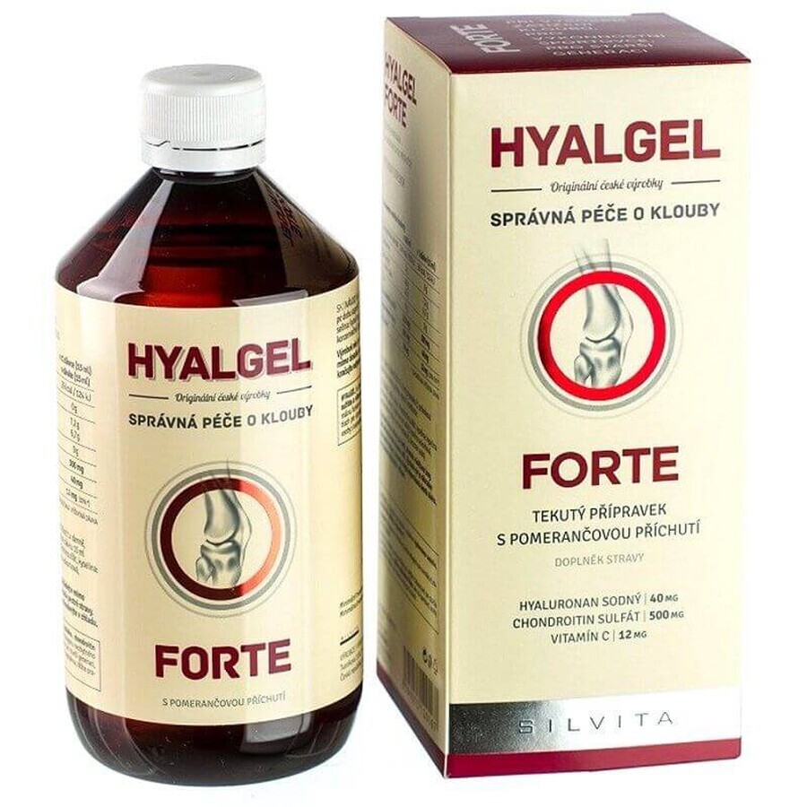 Silvita HYALGEL FORTE siroop met sinaasappelsmaak 500 ml