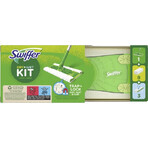 Swiffer Starter Set with 1 handle, 8 dry wipes and 3 cleaning cloths