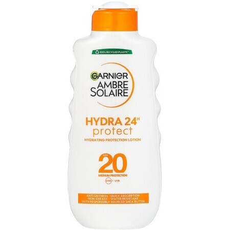 Garnier Ambre Solaire Lozione solare media per pelli leggermente abbronzate con OF 20, 200 ml