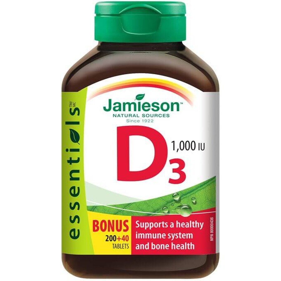 Jamieson Vitamin D3 1000IU 240 tablets