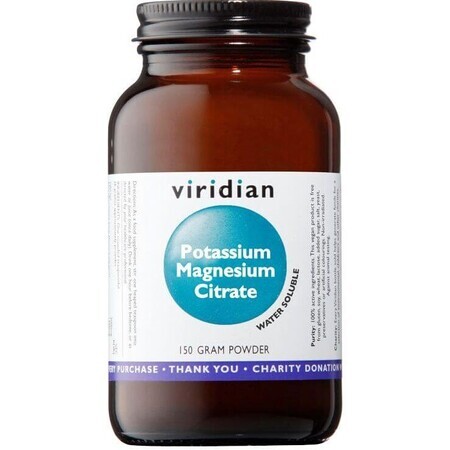 Viridian Potassium Citrate de magnésium et de potassium 150 g