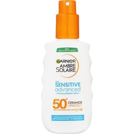 Garnier Ambre Solaire Sensitive Advanced Spray pentru ten ușor sensibil, SPF 50+, 150 ml