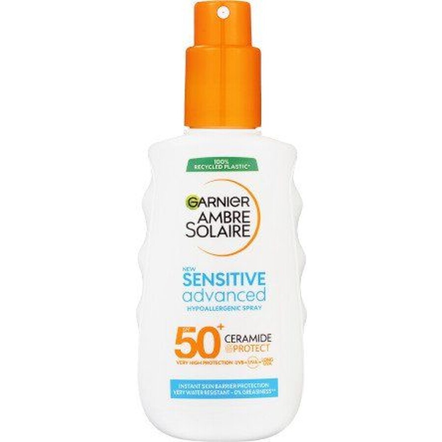 Garnier Ambre Solaire Sensitive Advanced Spray pentru ten ușor sensibil, SPF 50+, 150 ml