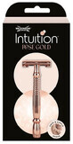 Wilkinson Sword Intuition Double Edge Golden Rose Gold Dames Klassiek Metaal Scheer Klassieker + scheermesjes 10 stuks