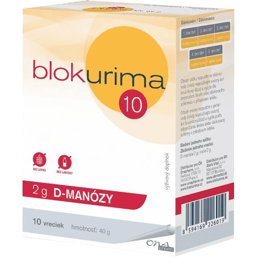 Blokurima 2 g D-MANOSE D-MANOSE zakjes 10 stuks