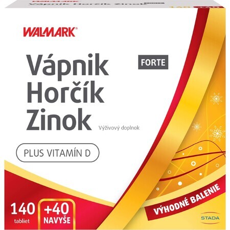 Walmark Calcium Magnésium Zinc forte 180 comprimés