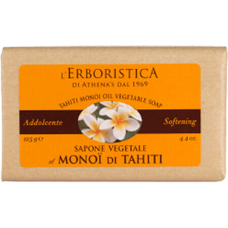 Erboristica Solid soap with Tahitian monoi extract and coconut oil 125 g