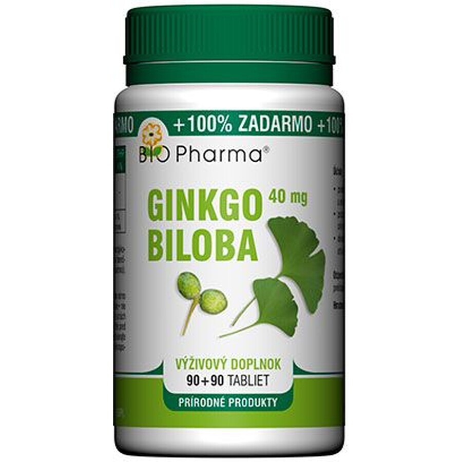 Bio Pharma Ginkgo biloba 40mg 90+90 tabletten 180 tabletten