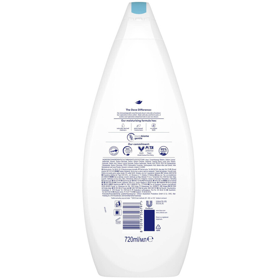 Dove Gel de Ducha Cuidado Hidratante 720 ml