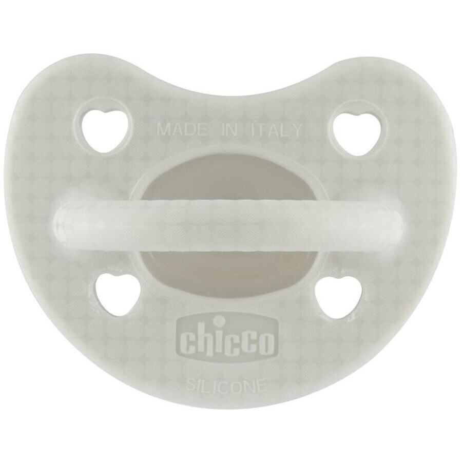 Chicco Physio luxe fopspeen 2-6m grijs