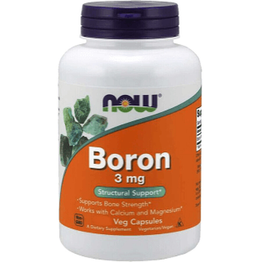 Now Foods Boron 3mg 100 capsule vegetale 100 capsule