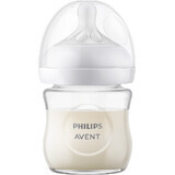 Philips Avent Natural Response Glazen zuigfles 120ml, 0m+