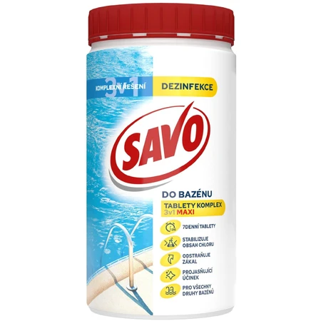 Savo zwembad chloortabletten MAXI complex 3in1 1.2 kg