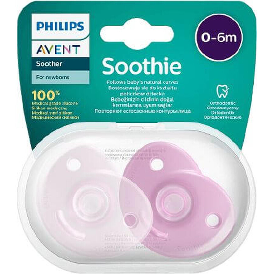 Philips Avent Soothie Sootherie 0-6m meisje 2 stuks