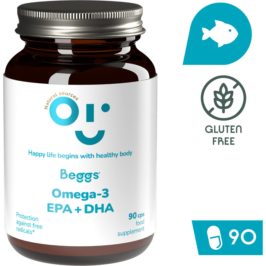 Beggs Omega-3, EPA+DHA 90 capsules