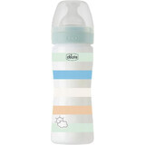 Chicco Babyfles Welzijn silicone jongen 250 ml