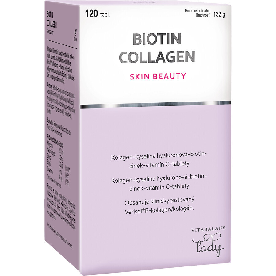 Vitabalans Oy Vitabalans Biotine Collageen 120 tabletten