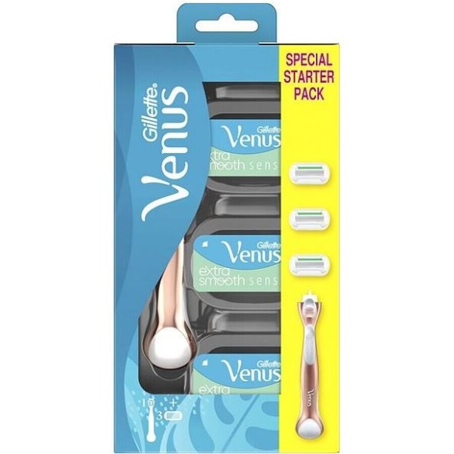 Scheermes Gillette Venus Sensitive Rose Gold + 3 koppen