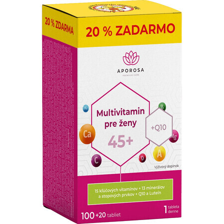 Aporosa Multivitamine pentru femei 45+, 120 comprimate