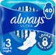 Always Ultra Day &amp; Night maandverband (maat 3) met vleugels 40 stuks