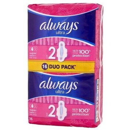 Always Ultra Super Super plus Sanitary pads 16 pcs